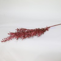 Vente en gros de fausses fleurs artificielles en forme d'astilbe à longue tige, couleur roux-brun rouille, pour la décoration de Thanksgiving, de mariages et d'événements