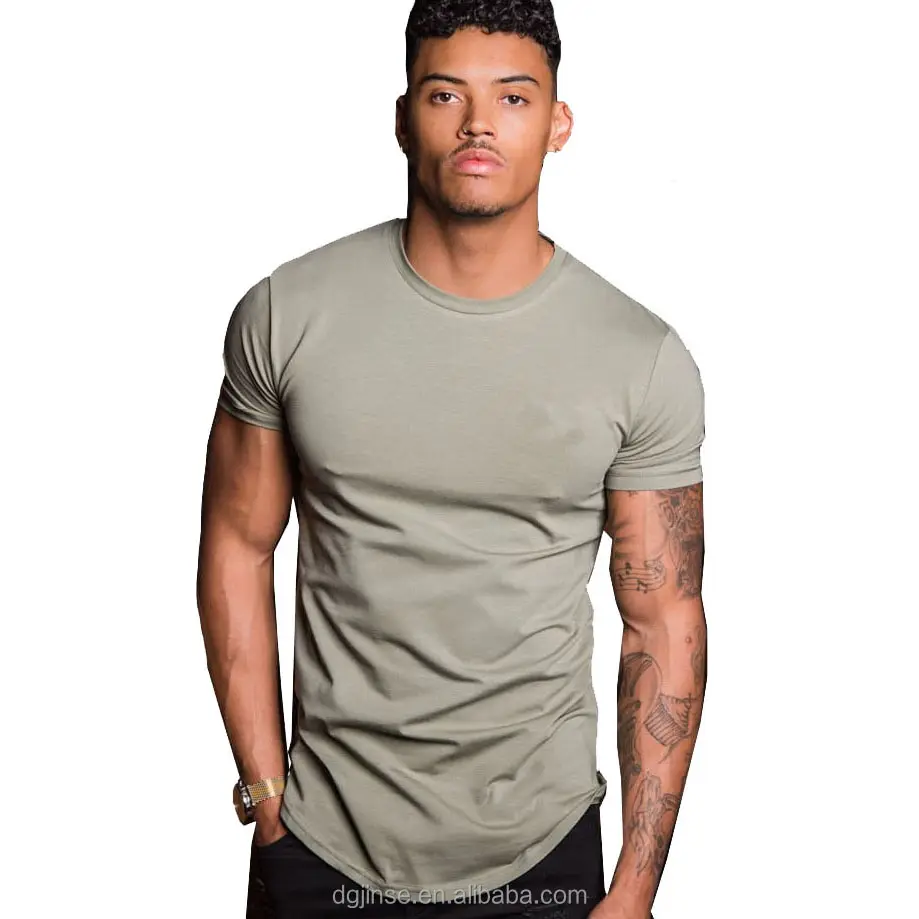 Men Tshirt Wholesale Hot Selling Gym T-shirts Casual Custom 95% Cotton 5% Elastane Men Slim Fit T Shirt Bulk Men's Shirts