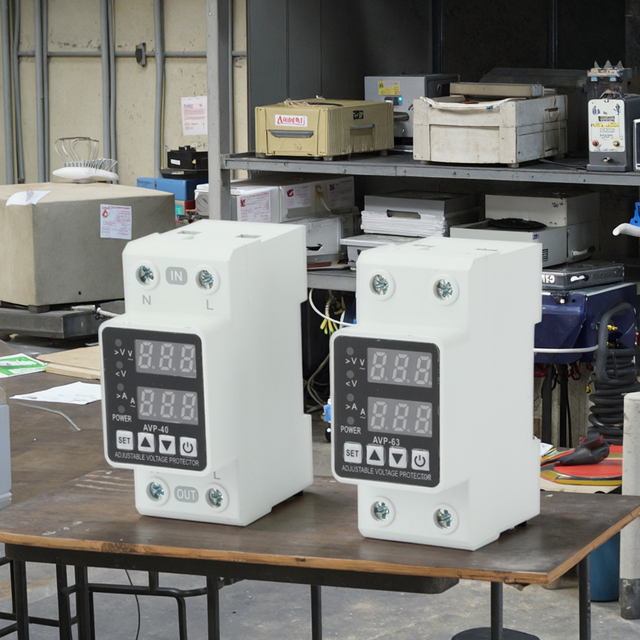 High-Performance Digital Avp-63 Display Ampere Voltage Protector Relay for Preventing Damage From Voltage Spikes and Overcurrent