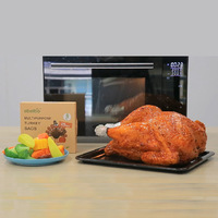 Lot de 4 sacs de cuisson au four de grande taille, sacs de cuisson pour la dinde, sacs de cuisson pour les viandes, les côtes de porc, la volaille, les fruits de mer