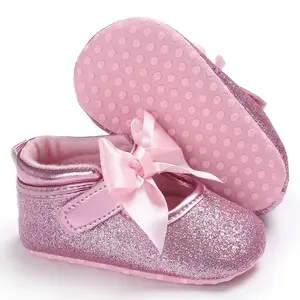 2023 Hot Selling Anti-Slip Toddler Ankle Boots Infant Walking Baby Girl Princess Shoes BGTK-022