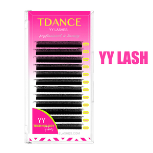<span class=keywords><strong>YY</strong></span> Lash mejor precio automático fácil ventilador volumen negro seda adhesivo Cachemira extensión de pestañas Cilios TDANCE bandeja de pestañas - Product Image 2