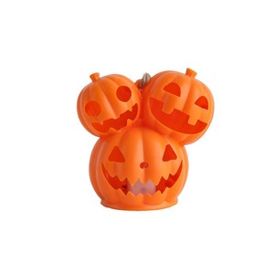 Wholesale Halloween Triple Heads <strong>Pumpkin</strong> LED Light Lamp <strong>Spooky</strong> <strong>Face</strong> Tabletop Ornament for Indoor Outdoor Halloween Decoration - Product Image 6