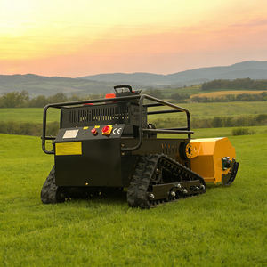 Livraison gratuite, tondeuse à <span class=keywords><strong>gazon</strong></span> robotisée télécommandée, moteur diesel CE EPA, chenilles en caoutchouc agricoles - Product Image 5