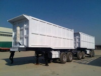 Superlink Interlink Double Full Dolly dan Semi Side Tipper Road Train Dump Trailer untuk Dijual