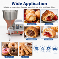 Machine de remplissage électrique automatique commerciale pour crème, confiture, chocolat, beignets, croissants et pâtisseries - Compatible 110V/220V