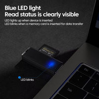 Lecteur de carte SD USB 3.0 Justlink TF 2 en 1, double emplacement, haute vitesse, pour appareil photo, ordinateur portable, PC