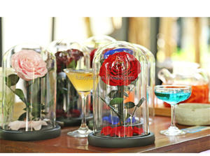 <span class=keywords><strong>E</strong></span> san valentino regalo all'ingrosso di vero fiore regalo per sempre di lunga durata conservato <span class=keywords><strong>rose</strong></span> fiori con cupola di vetro - Product Image 6