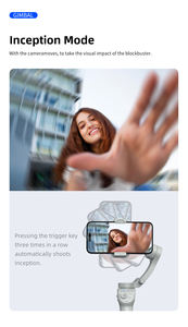 ตัวกันสั่นกิมบอลอัจฉริยะ, คุณสมบัติกันสั่นสำหรับ <span class=keywords><strong>iPhone</strong></span> 16/15/<span class=keywords><strong>14</strong></span>/13/12/11 <span class=keywords><strong>Pro</strong></span> <span class=keywords><strong>Max</strong></span>-สำหรับการถ่ายวิดีโอ selfies - Product Image 4