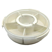 6 Grille Réfrigérateur Boîte De Rangement Couvercle Sans BPA Récipient Alimentaire En Plastique Écologique pour Snacks Fruits Légumes Grains Assaisonnement