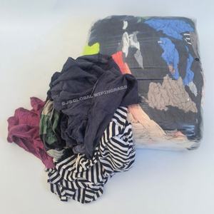 Trapos de algodón de colores para limpieza, trapos de algodón extra bajos en pelusa, 20 libras, 100% algodón, trapos industriales para limpieza. - Product Image 1