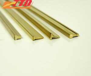 Usine de bandes de cuivre brillantes de style moderne TTD en laiton barbelé Vente en gros Conception personnalisée Taille Gestion efficace de la chaîne d'approvisionnement - Product Image 2