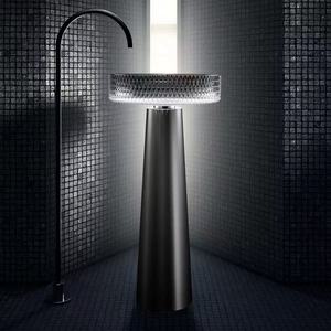 <span class=keywords><strong>Lavabo</strong></span> Redondo de <span class=keywords><strong>Cristal</strong></span> de Lujo Moderno, <span class=keywords><strong>Lavabo</strong></span> Artístico de <span class=keywords><strong>Cristal</strong></span> Templado con Diamantes de Colores y Desagüe para Uso en Baños de Hotel - Product Image 6