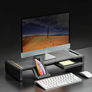 Multifunction Ergonomic USB PC Laptop Computer Monitor Stand