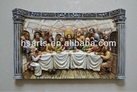 Statue religieuse de la Cène en résine de 14 pouces Article de décoration pour la maison Fabriqué dans un artisanat religieux