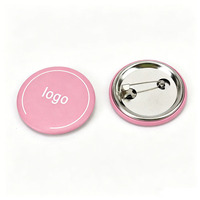 Badge bouton en métal vierge promotionnel, personnalisable avec logo, style anime, avec attache épingle de sûreté, 75mm 44mm 58mm