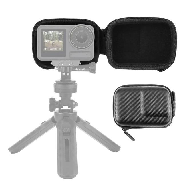 For DJI Osmo Action 6 / 5 Pro / 4 / 3 Camera Bag PULUZ Mini Zipper Carrying Case Portable EVA Storage Box