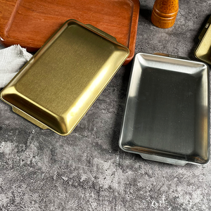 Platos y Bandejas de Servicio de Acero Inoxidable Coreanos, Forma Rectangular, 50 Piezas MOQ, Embalaje Personalizado Duradero - Product Image 6