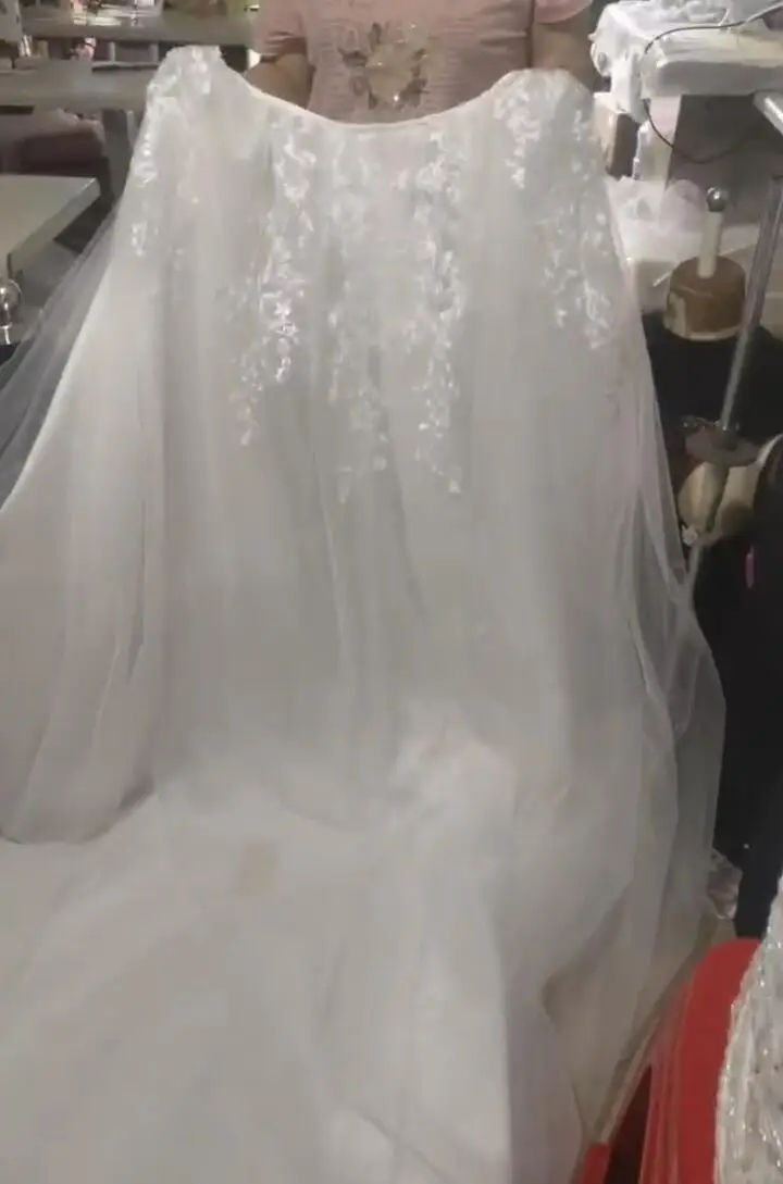 wedding dresses mermaid ice blue