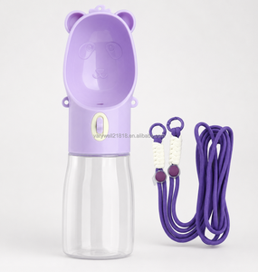 Botol Air Anjing Plastik Modern Ramah Lingkungan Portabel, Wadah Makanan Anti Bocor IPX5 Tahan Air, Tempat Makan Anjing untuk Jalan-jalan di Luar Ruangan - Product Image 1