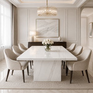 Losa de Piedra Sinterizada con Aspecto de Mármol Blanco Lazawera, Baldosa de Porcelana con Aspecto de Mármol Pulido de 1600 x 3200 x 12 mm para Pared y Suelo - Product Image 4