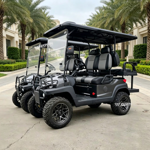 Voiturette de golf électrique nouvelle génération 4 places, batterie lithium, faible bruit, tableau de bord numérique, utilisation quotidienne, pneus tout-terrain, autonomie 90 km - Product Image 1