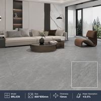 Carreaux de porcelaine aspect marbre gris 800x800mm Foshan Guangdong, brillants, polis, pleine masse, antidérapants, résistants à l'usure, pour sol d'appartement