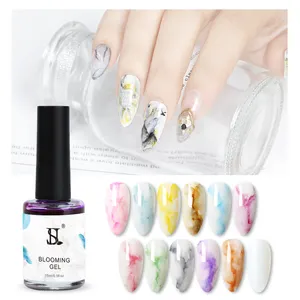 Nagellak Fabrikanten Custom Logo 15Ml 12 Kleuren Oem Bloeiende Gel Bulk