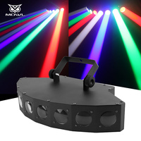 Lumière LED à faisceau stroboscopique 8 yeux RGBW 4 en 1 pour DJ, boîte de nuit, discothèque, bar, karaoké