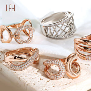 Anillo de Compromiso de Circonita AU750 al por Mayor, Joyería Clásica de Oro Real de 18k para Regalo - Product Image 4