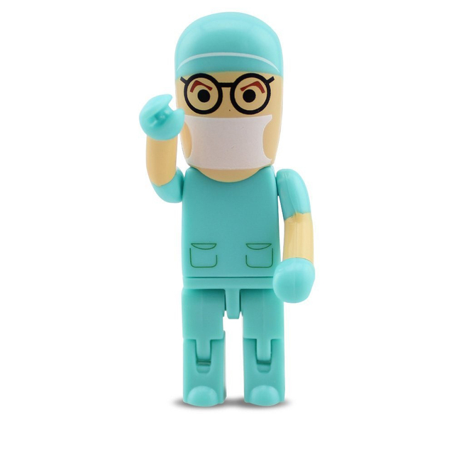 Health Care Institute Promotional Gift Custom Logo Printing 4GB 8GB 16GB Dental Doctor Dentist Shape Usb Flash Memory Pen Drive