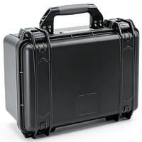 UWORTHY U-P3718 Valise en plastique rigide PP de 16 pouces, étanche IP67, pour le stockage d'outils, support OEM, noir