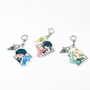 Vente en gros Nouveau Porte-clés en acrylique imprimé UV SPY FAMILY, Pendentif mignon pour sac à dos, Design de dessin animé, Souvenir tendance - Product Image 2