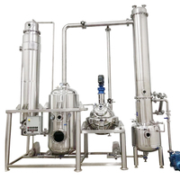 Attrezzatura di distillazione sotto vuoto dell'evaporatore del film di caduta di recupero del solvente per concentrazione del mosto di malto
