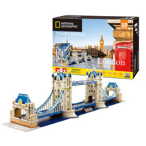 Rompecabezas 3D del Puente de la Torre, 120 Piezas, Modelo de Arquitectura Educativo para Niños - Product Image 1