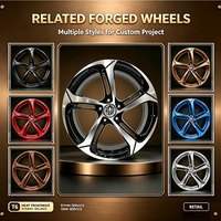 Jantes en alliage forgées par flux 5X100 18X8 CB 73.1 pour Toyota Corolla RAV4 Subaru Impreza Forester Outback Mazda 3 CX-5 Scion TC