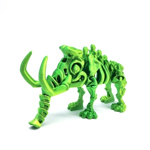 Juguete novedoso y peculiar, serie de dinosaurios multicolor impresos en 3D con articulaciones móviles, decoración de escritorio, figura coleccionable - Product Image 4