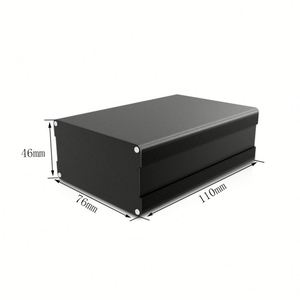 EBM <b>Metal</b> Hifi Audio Amplifier Electric Enclosure Customized Anodized Aluminum Extrusion Split IP55 Control <b>Box</b> Housing - Product Image 1