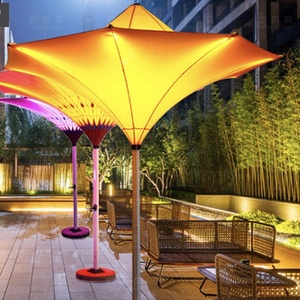 Modern LED Flower Shape Solar <b>Umbrella</b> Garden Sets for Patio Poolside Beach-for Parasol - Product Image 3