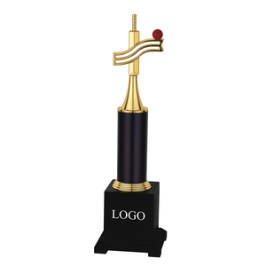 Elegant metal <b>trophy</b> designed to recognize dedication, leadership, and remarkable performance - Product Image 1