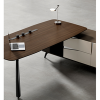 Bureau de direction en forme de L moderne et contemporain de haute qualité, table de bureau modulaire en bois pour un usage domestique
