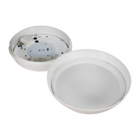 Toppo lampu LED Sensor gerak putih IP65 panas tiga warna lampu sekat langit-langit plastik Modern 80 Led lampu permukaan bulat bentuk bulat 100