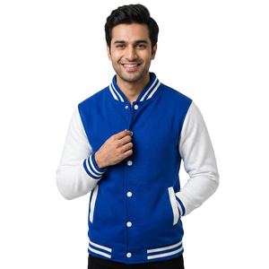 Fabrica chaqueta al por mayor para hombres Jóvenes Adultos Varsity Chaquetas Bomber Custom Lettermen CollegeBaseballjacket para hombres - Product Image 1