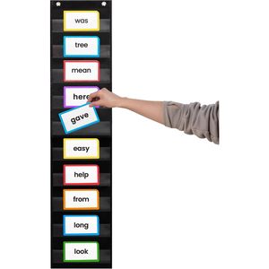 Tablero de Bolsillo de 9x44 Pulgadas, Material PET Laminado Negro, Herramienta Educativa para el Aprendizaje de Idiomas en el Aula - Product Image 1