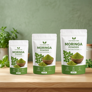 Poudre de feuilles de Moringa 100g/250g/500g 100% pure naturelle Soutien immunitaire Éclaircissement de la peau Gestion de l'énergie Végétalien Sans additifs - Product Image 1
