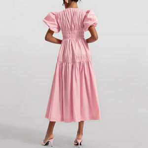 OEM ODM <strong>Clothing</strong> <strong>Manufacturer</strong> Make Own Brand Custom Low MOQ Apparel Design Service High Quality Garment Women Linen Casual Dress - Product Image 4