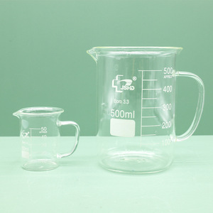 บีกเกอร์แก้วฮุยต้า 50-2000 มล. แบบมีขีดบอกปริมาตร ทำจากแก้วบอโรซิลิเกตคุณภาพสูง สำหรับใช้ในห้องปฏิบัติการ - Product Image 2