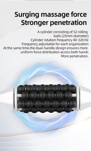 Nueva máquina masajeadora de vibración de rodillo de drenaje linfático de masaje de rodillo inalámbrico - Product Image 4