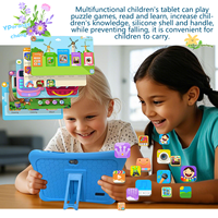 Tablet PC 7 inci anak-anak, mainan edukasi Wi-Fi 32GB 3000MAH baterai 1024x600 resolusi Quad Core MTK Android 12