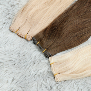 <span class=keywords><strong>Extension</strong></span> per <span class=keywords><strong>capelli</strong></span> russi Genius Weft, trama sottile invisibile ibrida, cuciture di grado industriale per una tenuta semi-permanente sicura. - Product Image 2